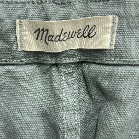 Madewell Slim Emmett Wide-Leg Crop Pants size 32 EUC Greenish Gray - Picture 6 of 10